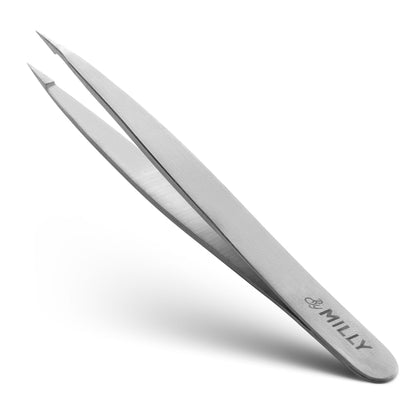 Point-Tip Tweezer - Matte Silver